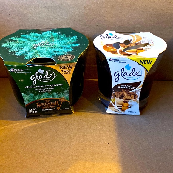 Glade Accents Glade Enchanted Evergreen 3 Wick Candle And Elegant